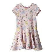 Disney Princess Belle Aurora Cinderella Big Girls French Terry Skater Dress Toddler to Big Kid